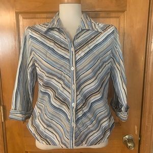 Girls Jennifer Lauren Button Down Top